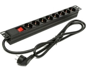 Regleta con Interruptor Phasak BNS 1518/ 8 Tomas de Corriente/ Cable 1.5m/ Negro