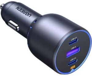 Cargador Coche Ugreen 75w 2xusb-c Pd+usb-a