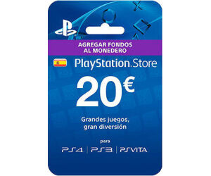 Tarjeta prepago monedero sony playstation live card 20 euros