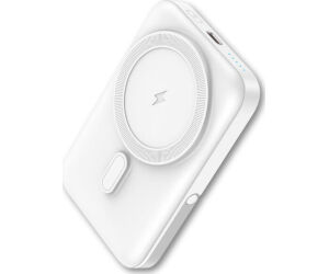 Powerbank qcharx atlas inalambrico magnetico 10000mah blanco