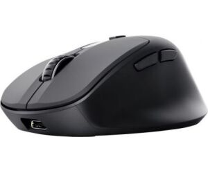 Raton Optico Wireless Recargable Zevo Negro Trust