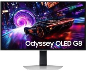 Monitor Gaming Samsung Odyssey OLED G8 G81SF S27FG816SU 27"/ 4K/ 0.03ms/ 240Hz/ QD-OLED/ Regulable en altura/ Plata