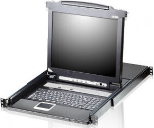 Aten CL5708M interruptor KVM Montaje en rack Negro