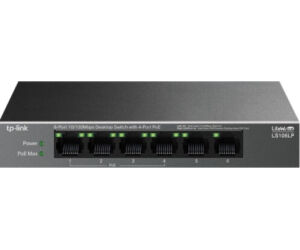 Desktop Switch 6-port 10/100mbpswith 4-port Poe+