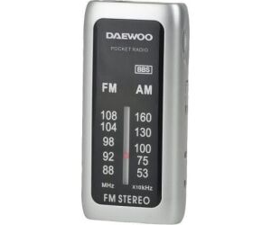 Radio Portátil Daewoo DW1129/ Plata