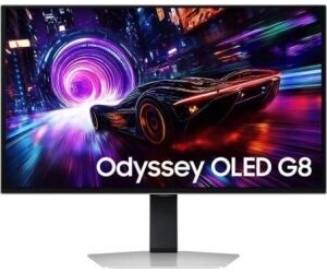 Monitor Gaming Samsung Odyssey OLED G8 G81SF S32FG810SU 32"/ 4K/ 0.03ms/ 240Hz/ QD-OLED/ Multimedia/ Regulable en altura/ Plata