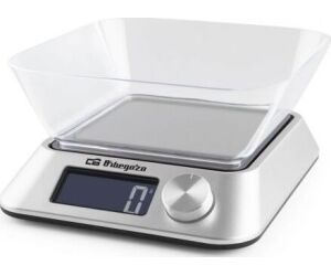 Báscula de Cocina Electrónica Orbegozo PC 1030/ hasta 5kg/ Plata