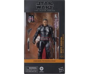 Figura hasbro star wars the mandalorian the black series moft gideon (dark trooper armor)