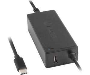 Cargador de Portátil NGS W-65W TYPE C/ 1xUSB/ 65W/ Automático/ Voltaje 12-20V