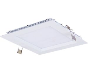 Downlight led silver electronics gort cuadrado y empotrable 1300 -  18w -  6000k blanco