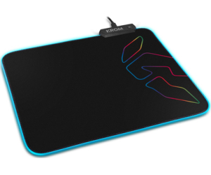 Alfombrilla Krom Knout RGB con Iluminación LED/ 320 x 270 x 3 mm