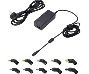 EWENT Cargador Auto. Univer Notebook 65W 10 Puntas