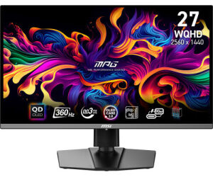 MSI MPG 271QRX QD-OLED pantalla para PC 67,3 cm (26.5") 2560 x 1440 Pixeles Wide Quad HD QDOLED Negro