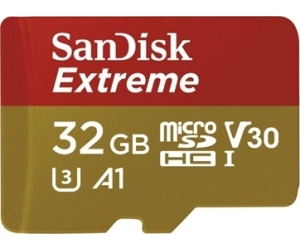 Tarjeta de Memoria SanDisk Extreme 32GB microSD HC UHS-I con Adaptador/ Clase 10/ 100MBs