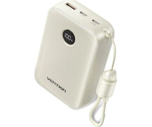 Powerbank 20000mAh Vention FKBN0-C/ 22.5W/ Beige/ Incluye Cable USB Tipo-C