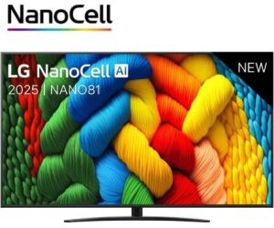 Televisor LG NanoCell 75NANO81A6A 75"/ Ultra HD 4K/ Smart TV/ WiFi