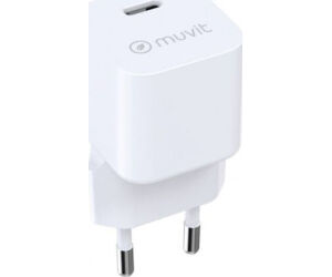 Cargador de Pared Muvit For Change MCACC0047/ 1xUSB Tipo-C/ 30W