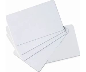 Tarjeta pvc blanca zebra premier pack - 100u