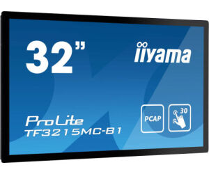 Monitor Iiyama 32" Pcap Bezel Free 30-points Touch, 1920x1080, Amva3 Panel, Vga, Hdmi, Dp, Panel 500cd/m 92% Light , 3000:1, Landscape / Portrait, Usb Touch Interface, Vesa 200x200mm, Multitouch (w/ Supported Os, Open Frame (tf3215mc-b2)
