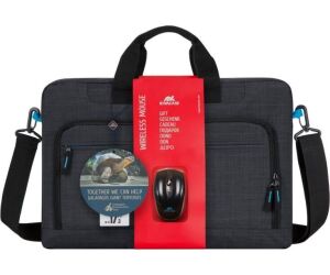RIVACASE 8058 Bundle maletín 17,3" + ratón inal.