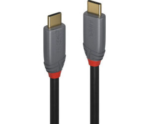 Lindy 36901 cable USB 1 m USB C Negro, Gris
