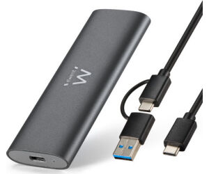 Ewent EW7061 caja para disco duro externo Caja externa para unidad de estado sólido (SSD) Gris Oscuro