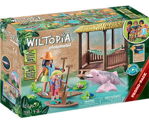 Playmobil wiltopia -  tour de remo con los delfines de río
