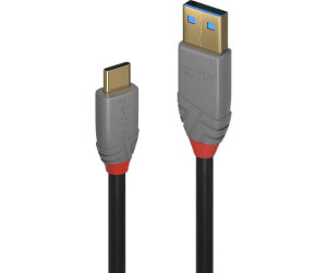 Lindy 36912 cable USB USB 3.2 Gen 2 (3.1 Gen 2) 1,5 m USB C USB A Negro, Gris