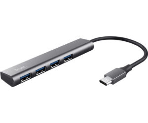 HUB HALYX ALUMINIUM USB-C Gen 1 CON 4 PUERTOS USB-A TRUST