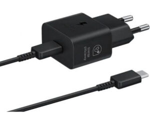 Cargador samsung ep - t2510xbegeu usb tipo c negro 25w cable incluido