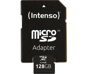 Intenso 3413491 Micro SD clase 10 128GB c/adapt