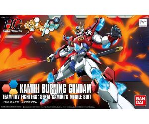 Maqueta bandai hobby mobile suit gundam fighters try hgbf 1 - 144 kamiki burning gundam