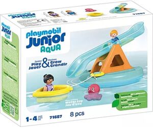 Playmobil junior aqua: isla de baño con tobogán