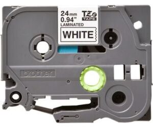 Cinta Laminada Original Brother TZe-251/Blanca