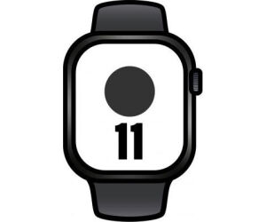 Apple Watch Series 11/ GPS/ Cellular/ 42mm/ Negro Azabache/ Correa Deportiva Negra (S/M)