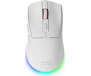Ratón Gaming Inalámbrico Mars Gaming MM-T3/ Batería recargable/ Hasta 14400 DPI/ Blanco