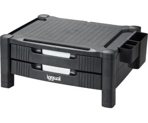 iggual EM2C Elevador monitor 2 cajones negro