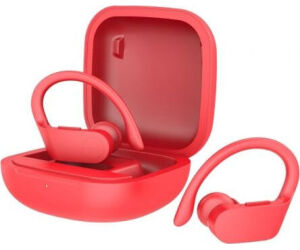 Auriculares Deportivos Bluetooth Daewoo DW2025 con estuche de carga/ Autonomía 5h/ Rojos