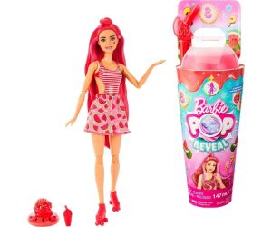 Muñeca barbie pop reveal mattel aroma de frutas zumo de sandia