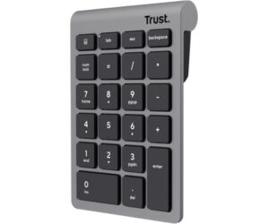 Teclado Numérico Inalámbrico Trust Xalas Wireless/ Plata