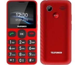 Telfono Mvil Telefunken S415 para Personas Mayores/ Rojo