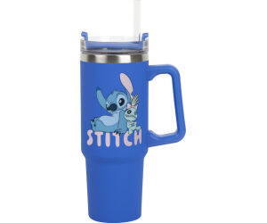 Vaso de viaje termico con pajita paladone disney stitch 900ml
