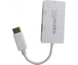 Adaptador Displayport A Hdmi/vga/dvi 4k Approx