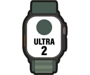 Apple Watch Ultra 2/ GPS/ Cellular/ 49mm/ Caja de Titanio Negro / Correa Loop Alpine Verde Oscuro Pequeña