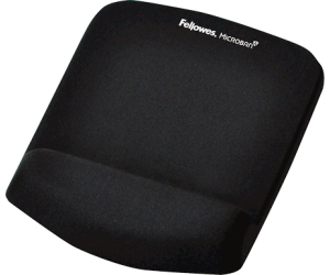 Alfombrilla Con ReposamuÑecas Raton Plushtouch Negro Fellowes 9252003