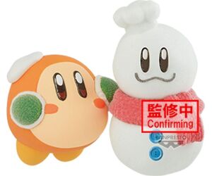 Figura banpresto kirby fluffy puffy mineplay in the snow ver.b