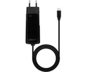 Cargador Tooq Portatil Gan Usb-c Pd 65w Cubico Negro