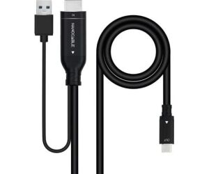 Conversor Hdmi A Usb-c 1.8 M Negro Nanocable