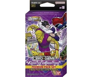 Juego de cartas dragon ball jcc fighters ambition premium pack set 10 inglés