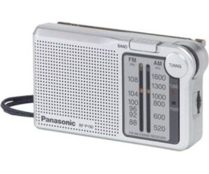 Radio Portátil Panasonic RF-P150D/ con Batería/ a Pilas/ Plateada